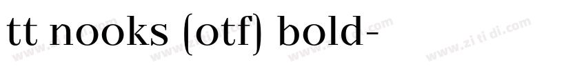 tt nooks (otf) bold字体转换